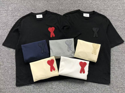 Camiseta AMI Paris Big Heart Embroidered