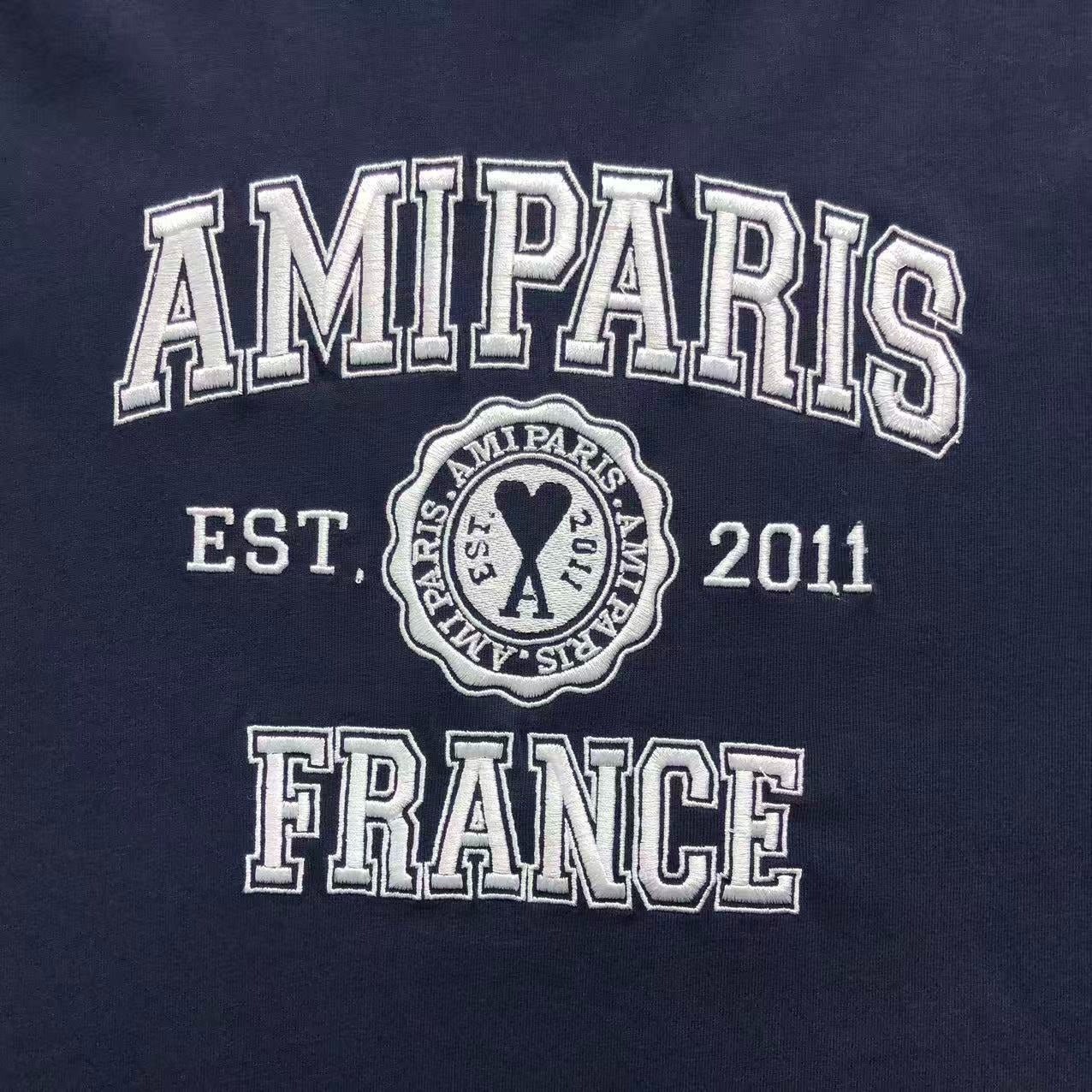 Camiseta AMI Paris Varsity Logo College feminino