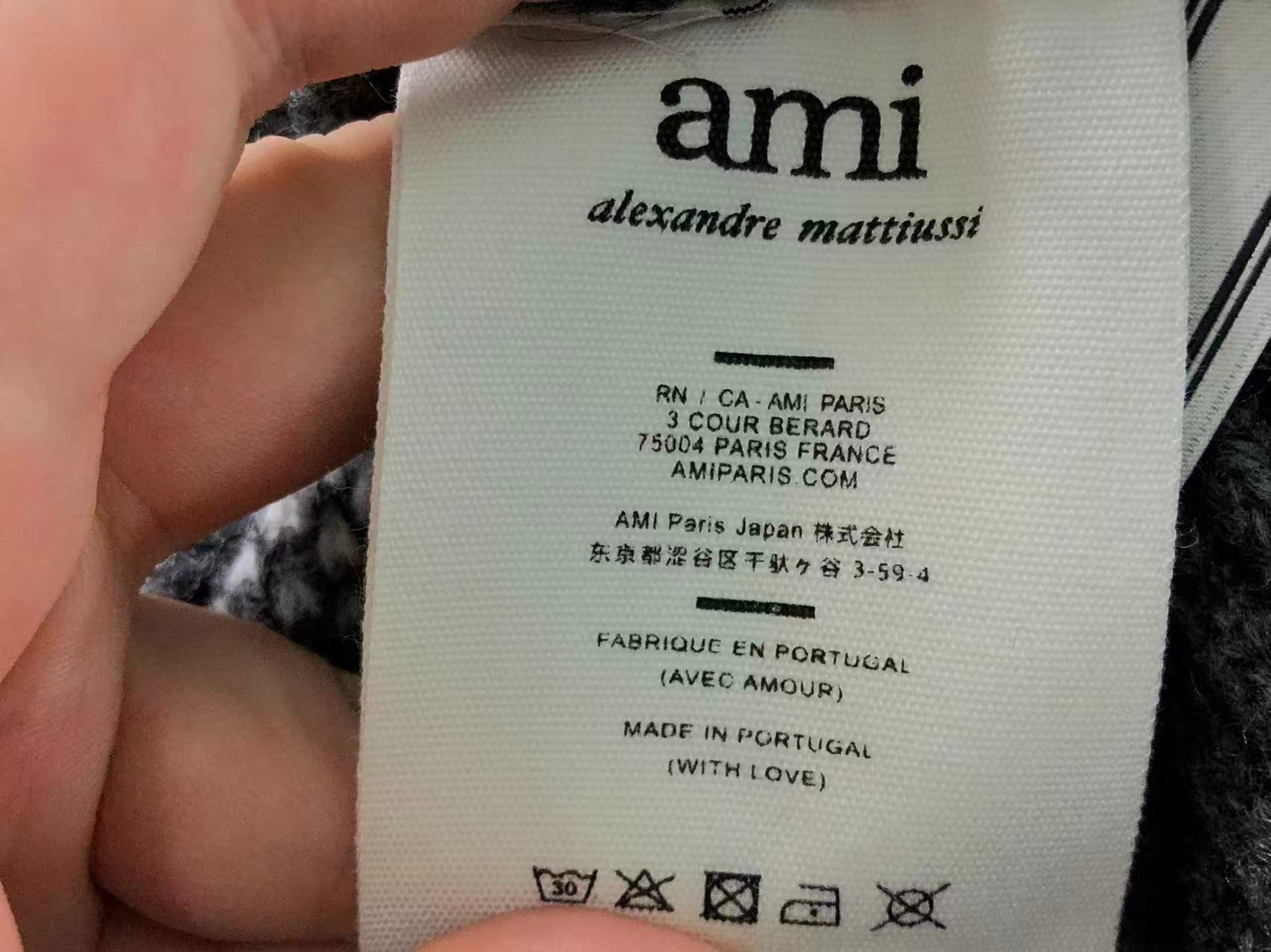 Suéter AMI Paris Gola Polo Tricot