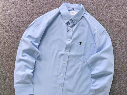 Camisa AMI Paris Classic Heart Oxford