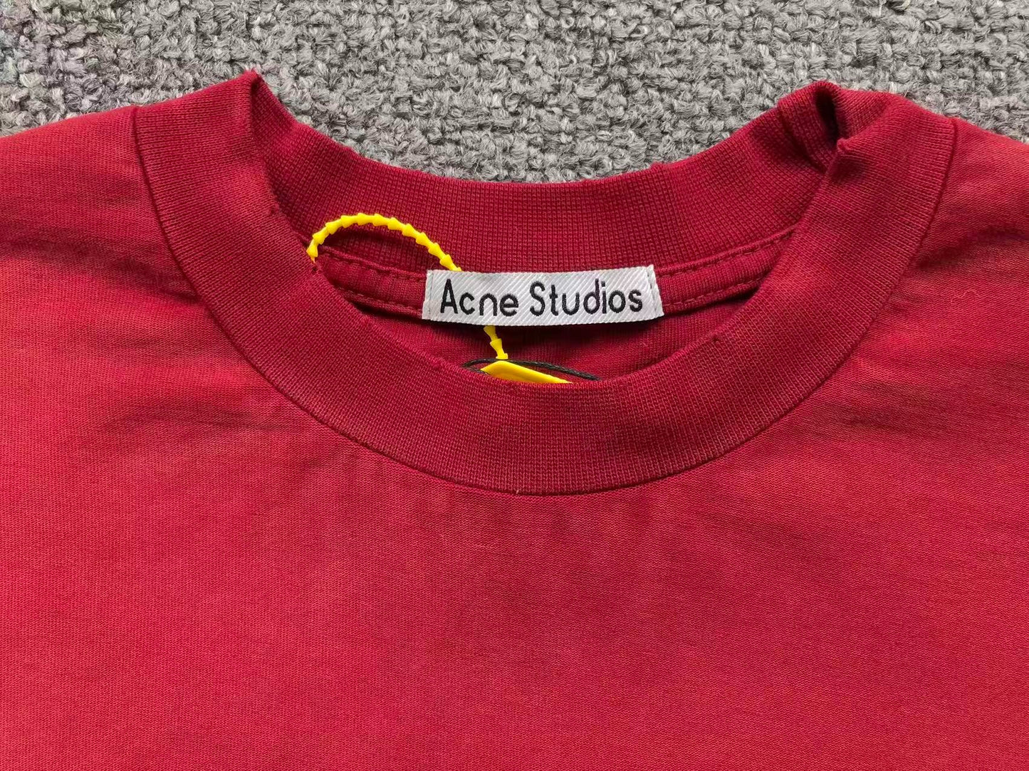 Camiseta Acne Studios Stockholm 1996 Washed Red