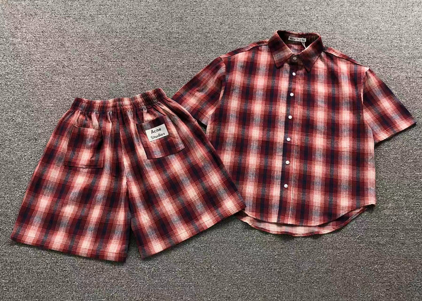 Conjunto Acne Studios Flannel Checkered set