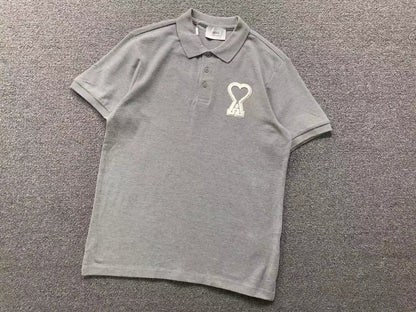 Camisa Polo AMI Paris Big Logo Patch