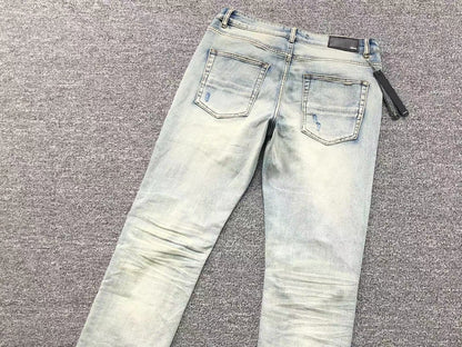 Calça AMIRI Destroyed Ice Wash