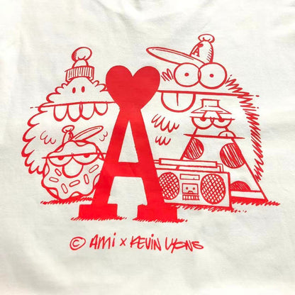 Camiseta AMI Paris Back Print Kevin Lyons