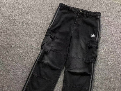 Calça Adidas Utility Cargo Denim 3-Stripes