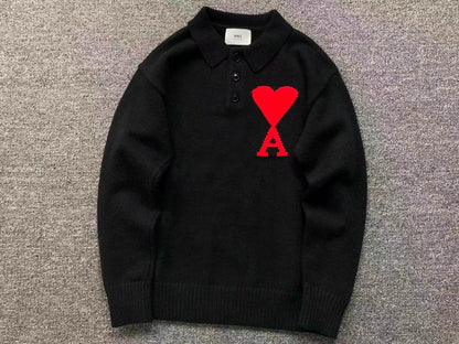 Suéter AMI Paris Polo Knit Essential
