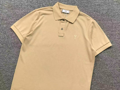 Camisa Polo AMI Paris Heart Logo Classi
