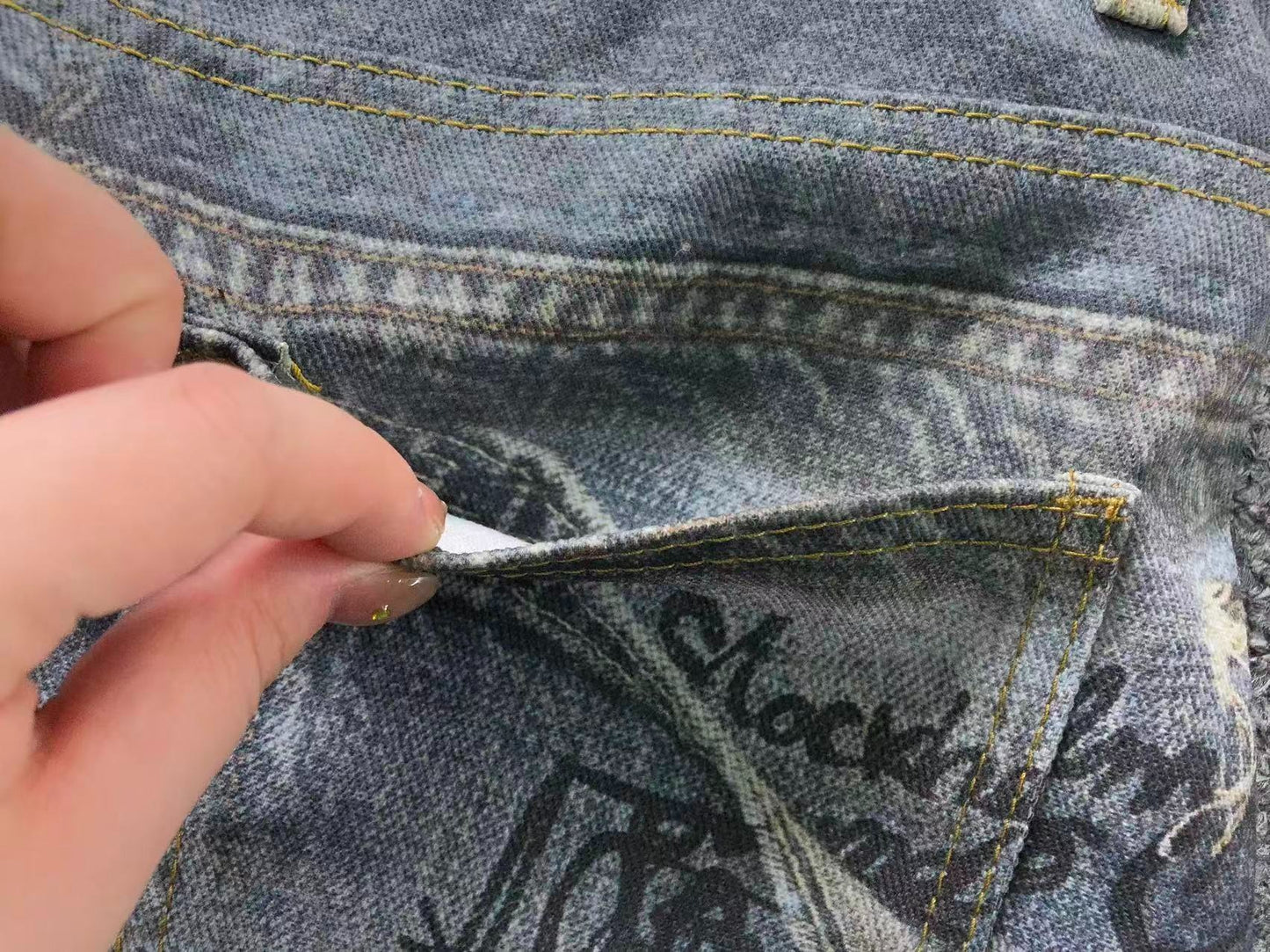 Calça Acne Studios Underground Script Denim