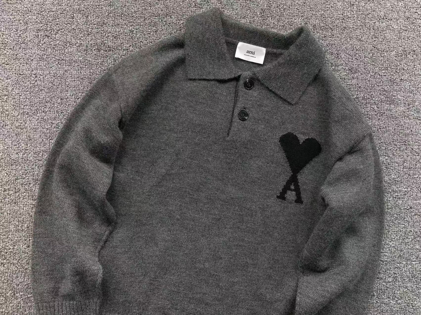 Suéter AMI Paris Polo Knit