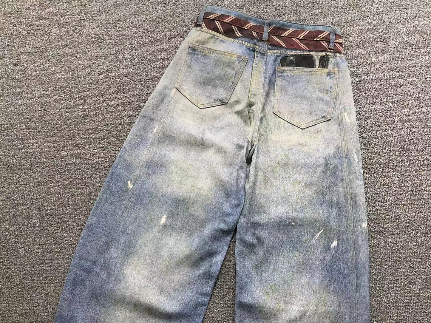 Calça Acne Studios Y2K Printed Denim