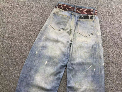 Calça Acne Studios Y2K Printed Denim