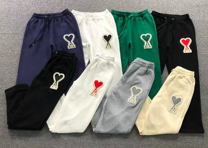 Calça Jogger AMI Paris Big Logo Heart Moletom