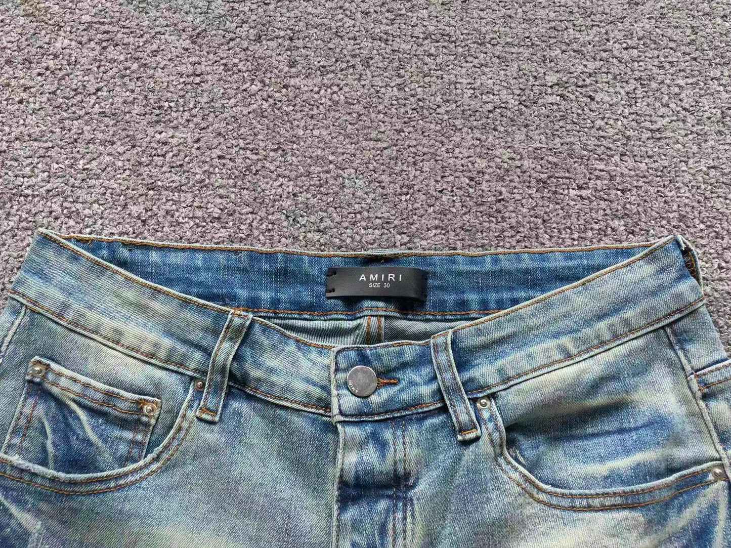 Bermuda Jeans AMIRI Ice Vintage Minimal Distressed