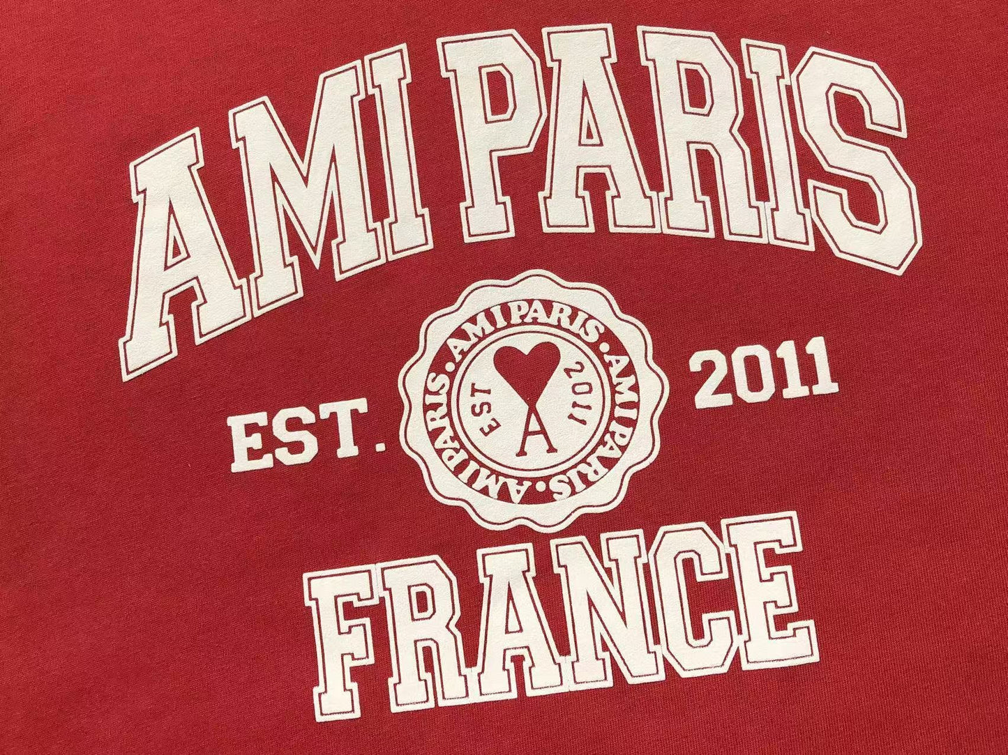Camiseta AMI Paris College Logo France