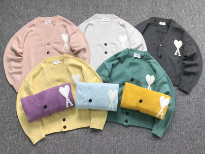 Suéter Cardigan AMI Paris