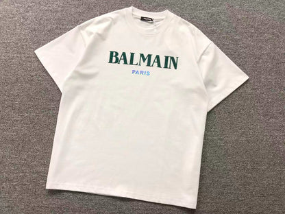 Camiseta Balmain Logo Paris Bordado