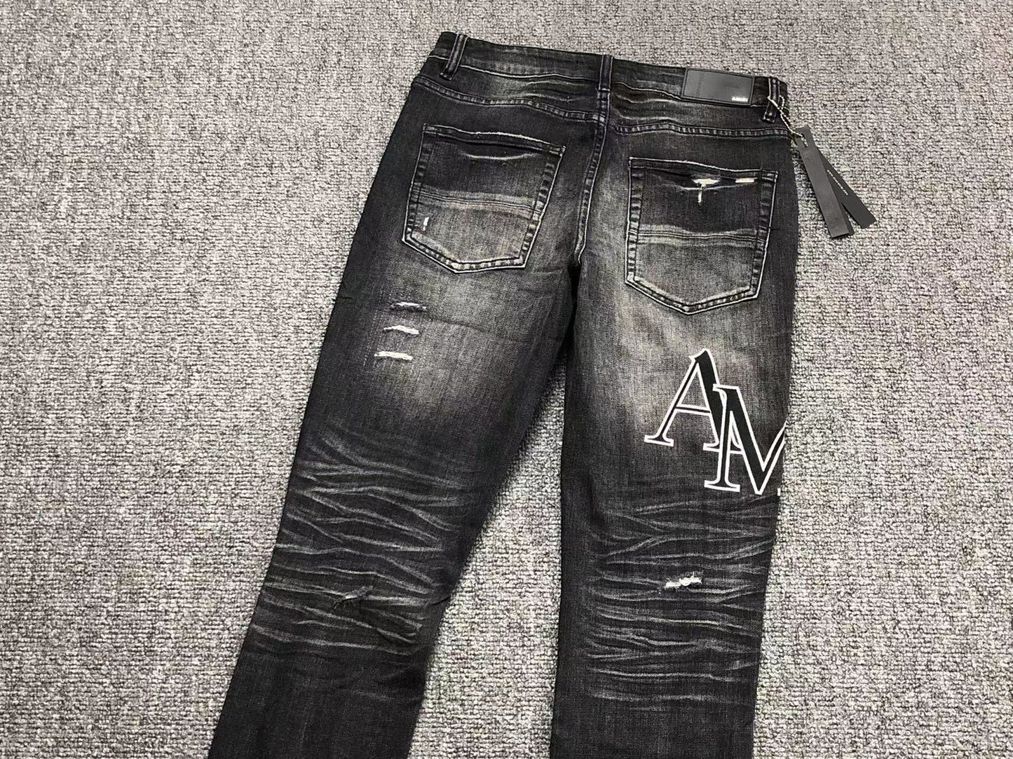 Calça Jeans AMIRI Distressed Black