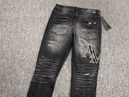 Calça Jeans AMIRI Distressed Black