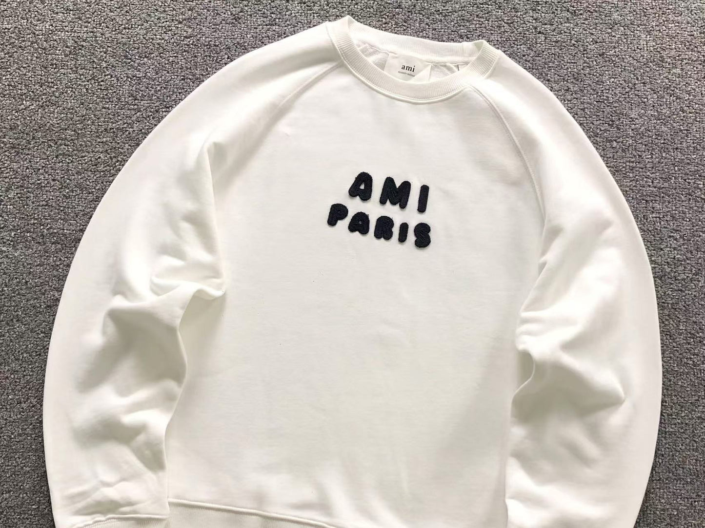 Moletom AMI Paris Bubble Logo Crewneck