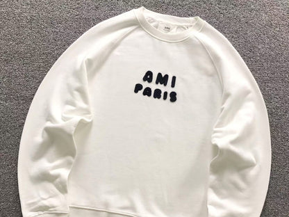 Moletom AMI Paris Bubble Logo Crewneck