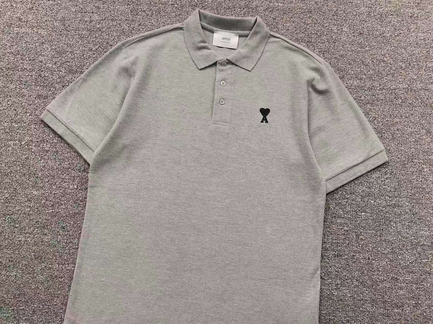 Camiseta Polo AMI Paris Essential Mini Logo