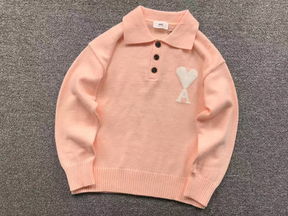 Suéter AMI Paris Polo Knit Essential