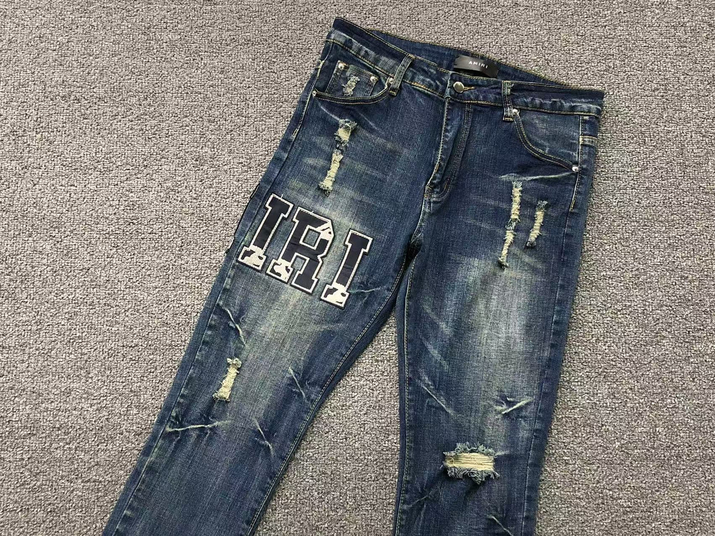Calça AMIRI Vintage Logo Dark Denim