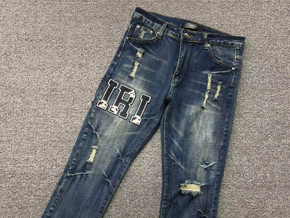 Calça AMIRI Vintage Logo Dark Denim