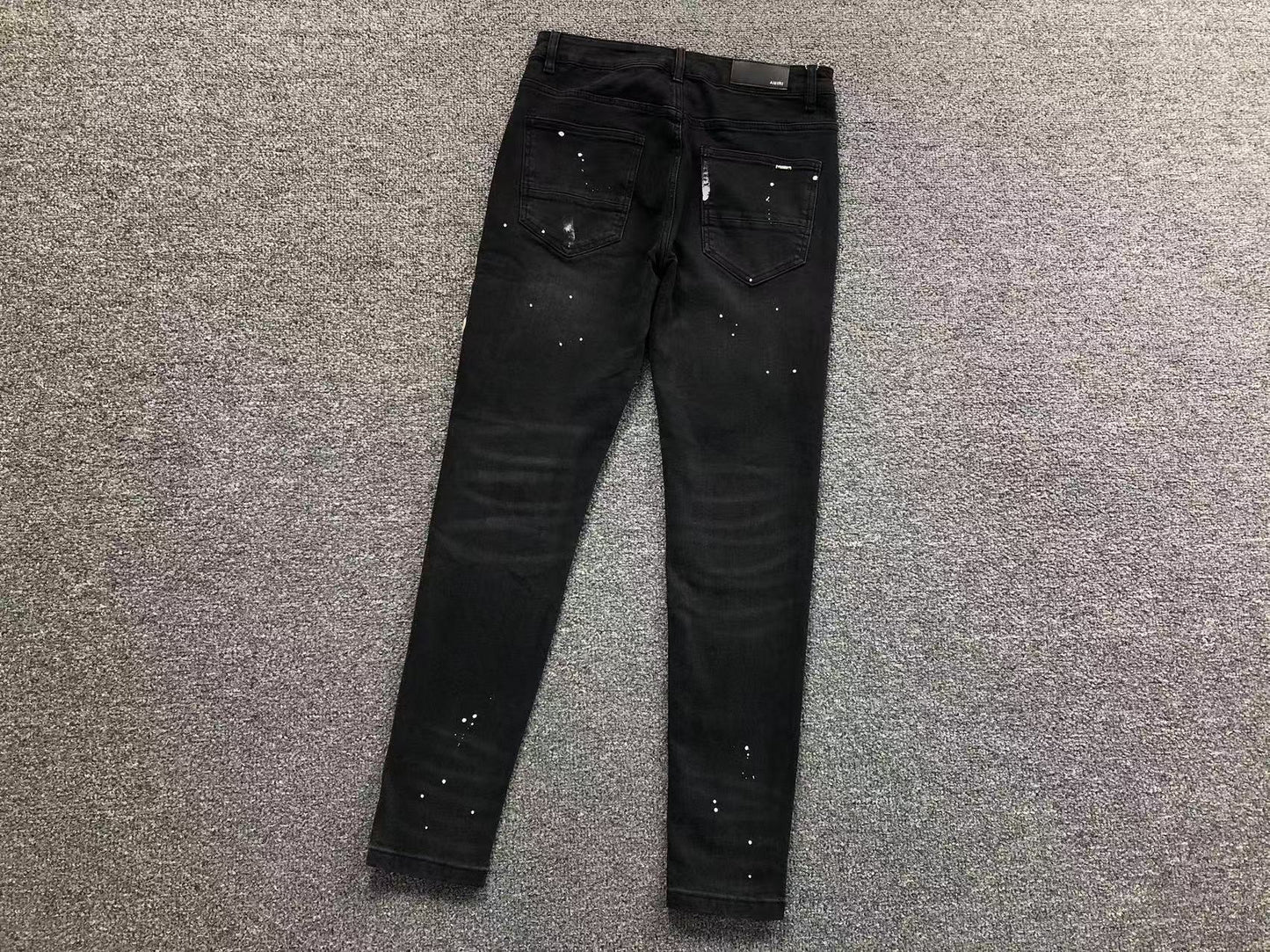 Calça AMIRI Patch Badge Black Denim