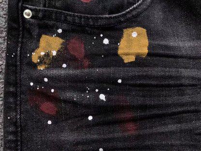 Calça AMIRI Paint Splatter Black