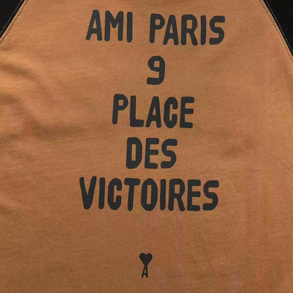 Camiseta AMI Paris Varsity Logo Raglan