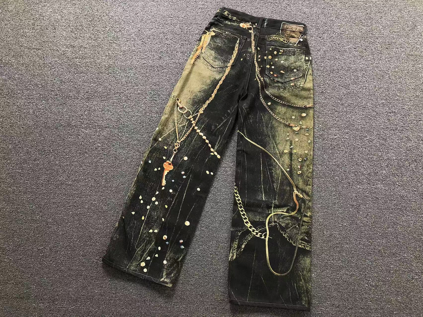 Calça Acne Studios Industrial Chain Jeans
