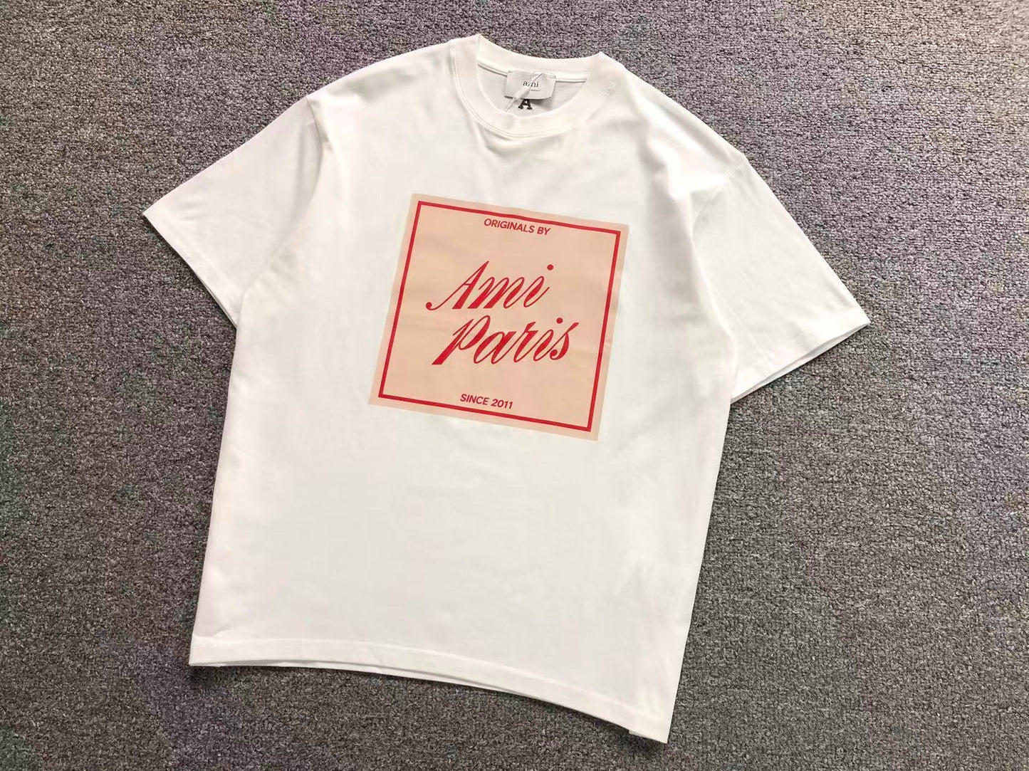 Camiseta AMI Paris Originals Box Logo Tee