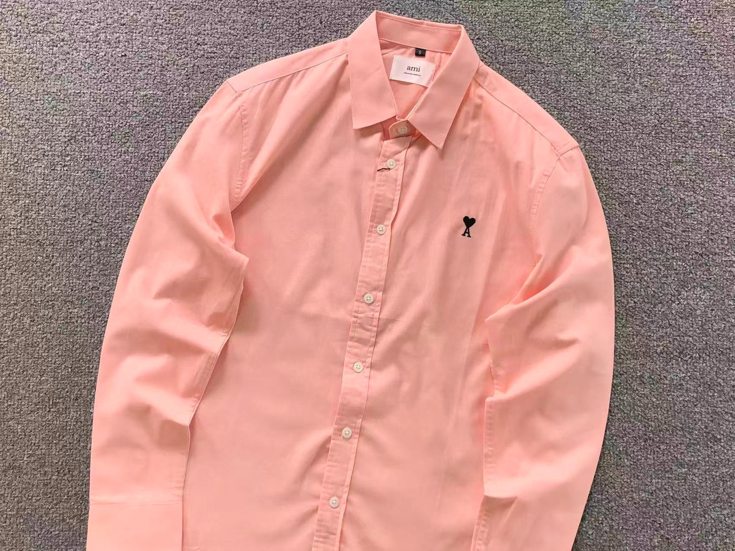 Camisa AMI Paris Heart Logo Classi