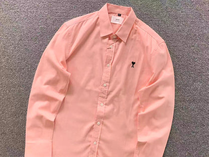 Camisa AMI Paris Heart Logo Classi