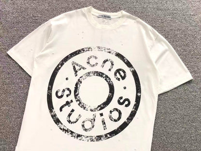 Camiseta Acne Studios Distressed Round Logo