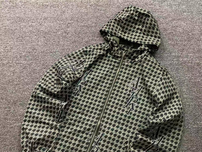 Jaqueta AMIRI Monogram Houndstooth Zip