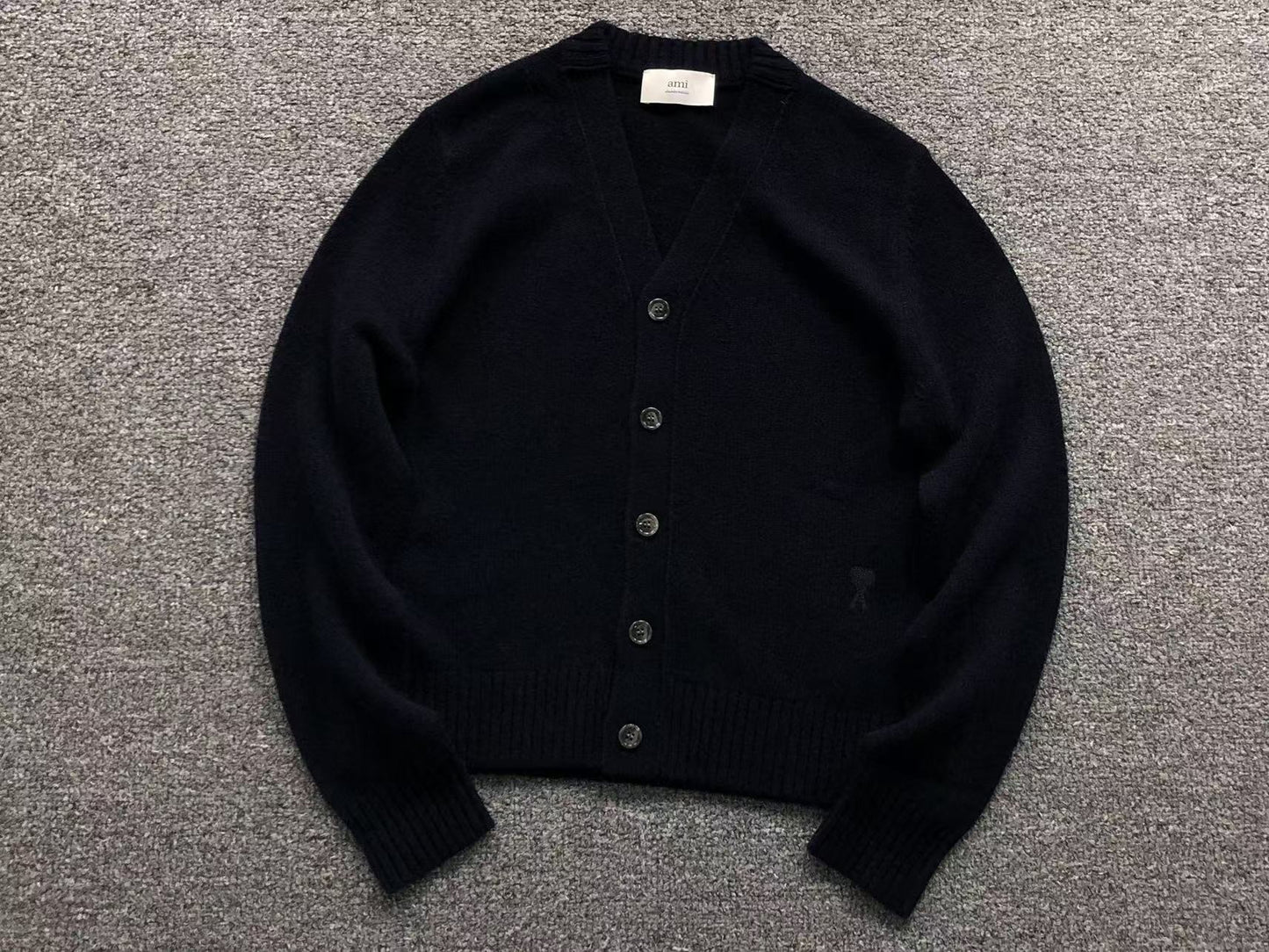 Suéter Cardigan AMI Paris Essential Feminino