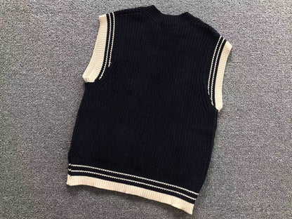 Suéter AMI Paris Tricot V Neck Heart Logo