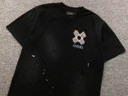 Camiseta AMIRI Tribal Flame Cross