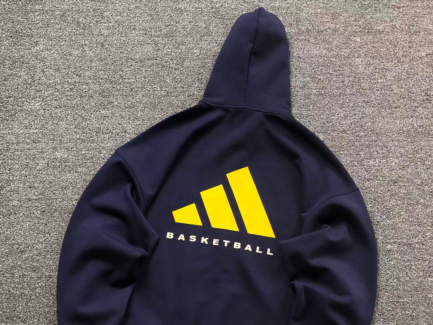 Moletom Adidas Basketball Back Logo Zip Hoodie