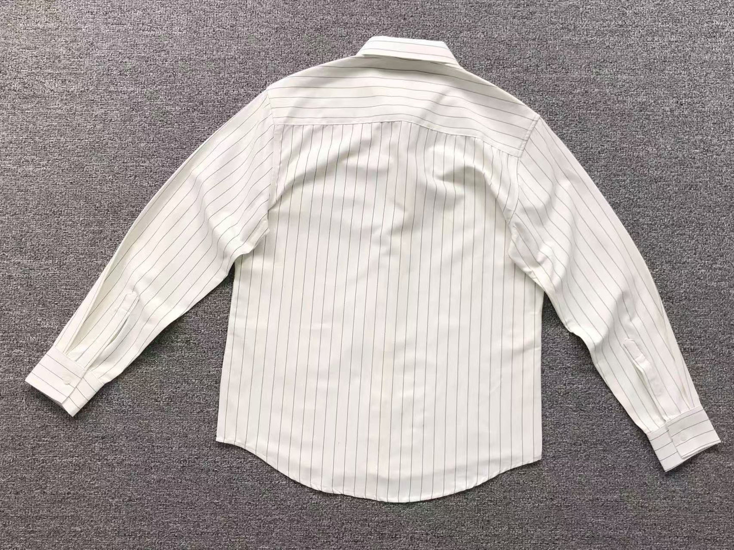 Camisa AMI Paris Striped Heart Manga Longa