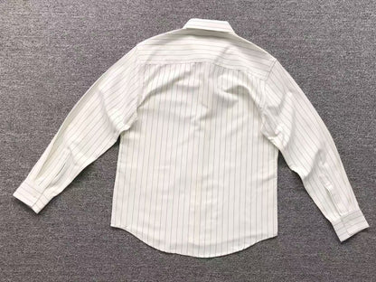 Camisa AMI Paris Striped Heart Manga Longa
