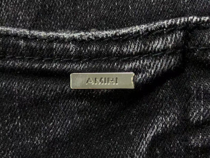 Calça AMIRI Red Logo Destroyed