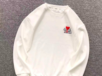 Moletom AMI Paris Ami de Cœur Script Logo Crewneck