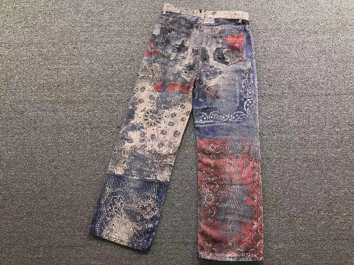 Calça Acne Studios Retro Paisley Denim