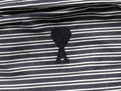 Camisa AMI Paris Striped Short Sleeve