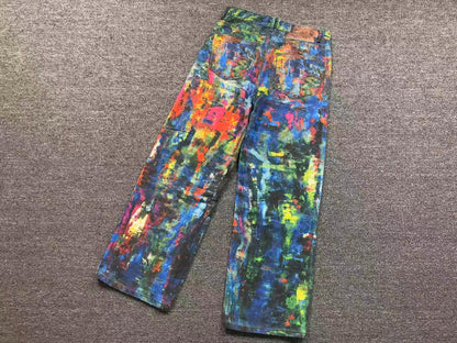 Calça Acne Studios Abstract Paint Denim