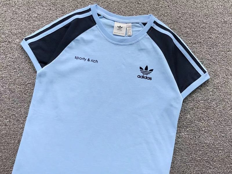 Camiseta Adidas x Sporty & Rich Raglan Feminina